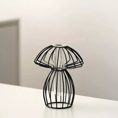 Elegant Gold Glass Flower Vase