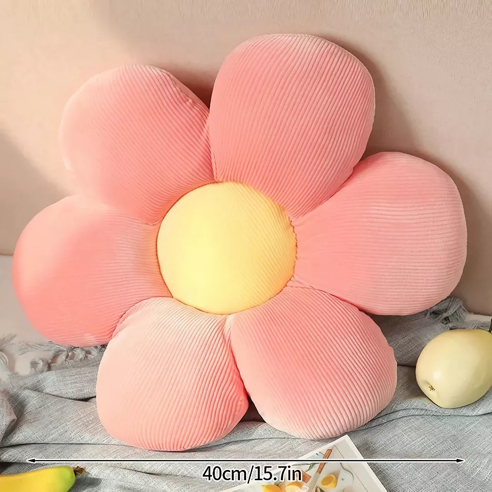 Daisy Seat Cushion Colorful Flowers Pillow Sunflower Pillow Sofa Cushion Office Flower Mat Plush Toy Thanksgiving Christmas Gift