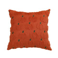 Autumn Pumpkin Orange Quilted Throw Pillow Cover 18×18 Inch – Cozy Fall Decor - DSARD