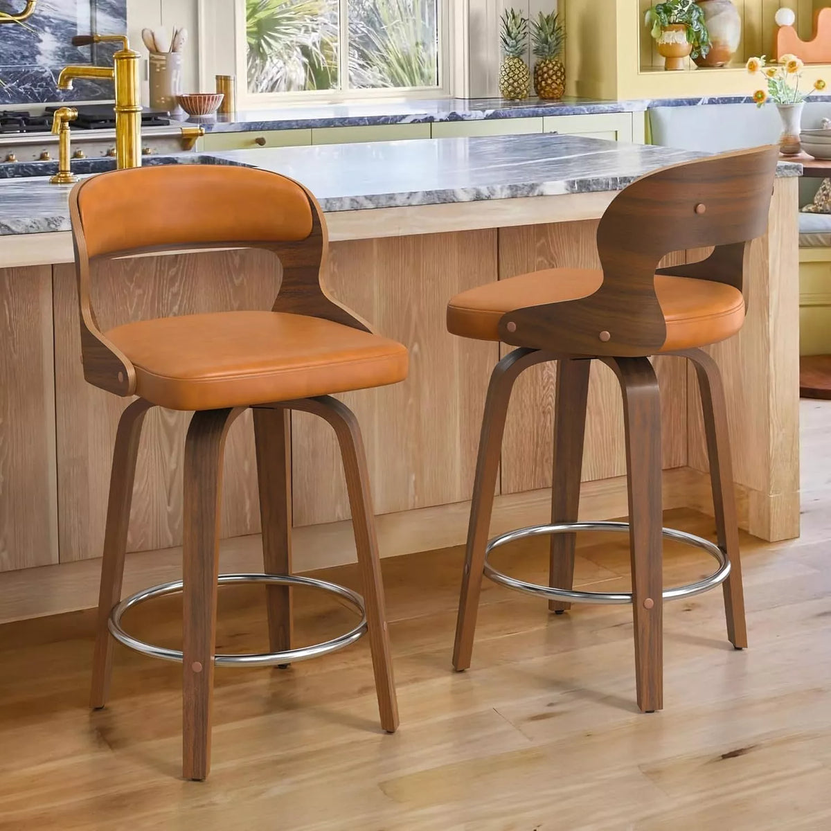 Swivel Counter Height Bar Stools Set of 3 - DSARD