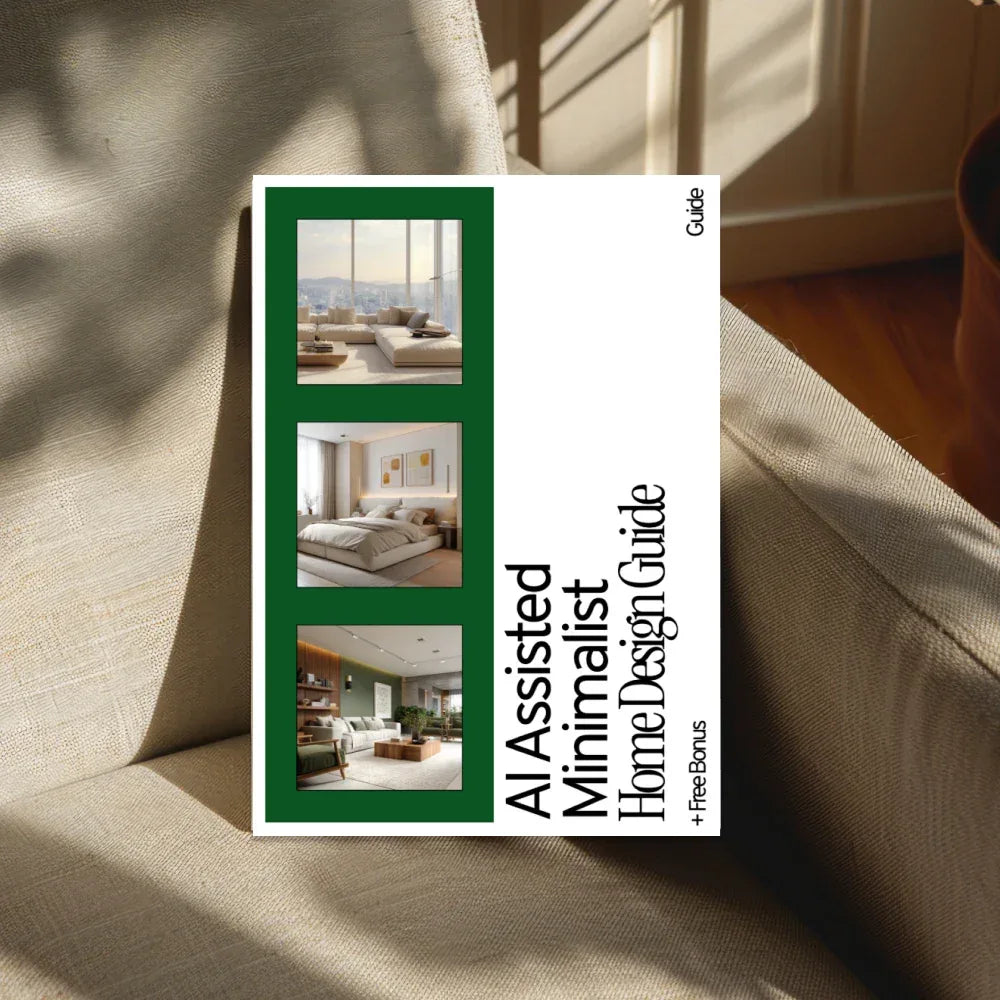 AI Assisted Minimalist Home Design Guide – Digital Download, Minimalist Home Design eBook, AI Interior Design Guide, Modern Minimalist Living, Home Styling Checklist - DSARD
