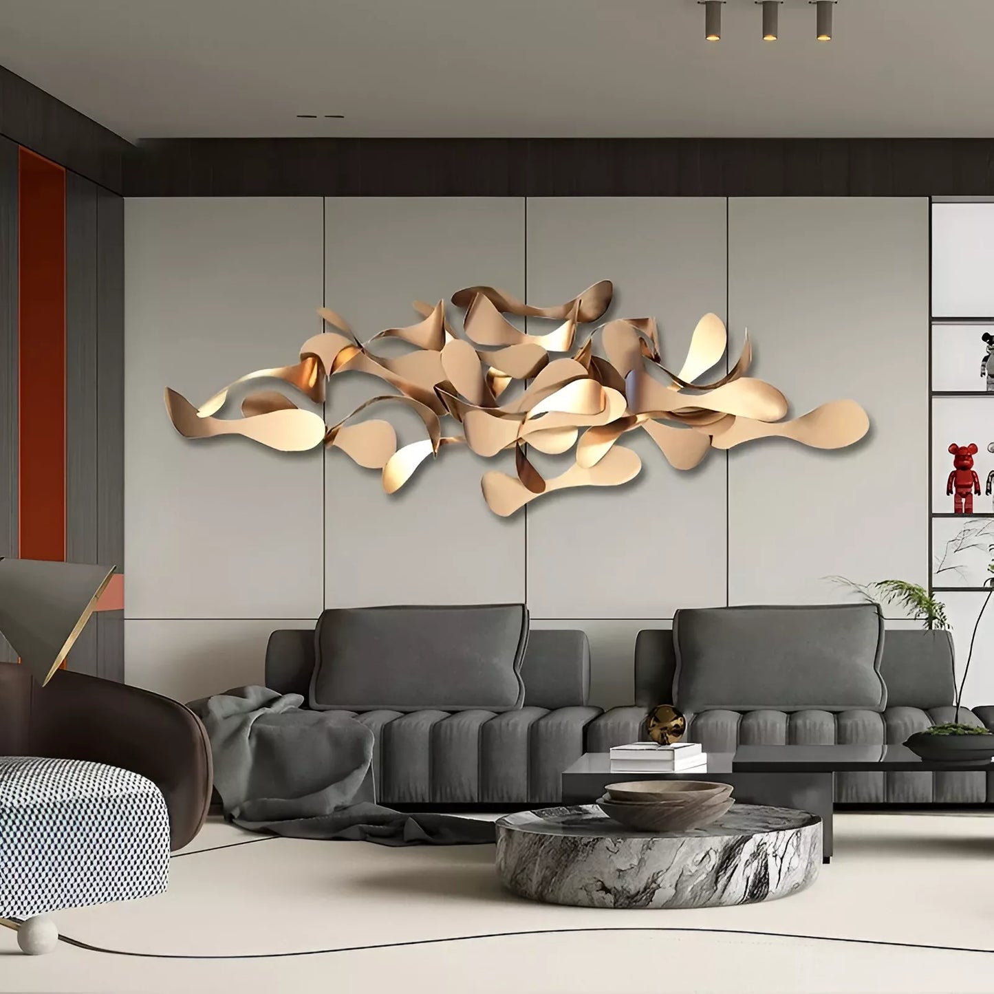 Modern Nordic Metal Wall Decor – Creative Iron Hanging Art for Living Spaces