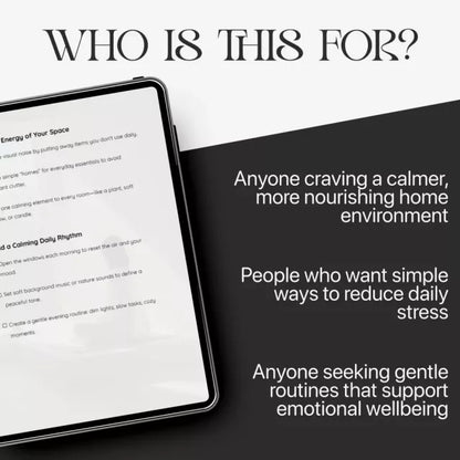 Peaceful Home, Peaceful You – Printable Home Sanctuary Guide, Calming Lifestyle eBook, Minimalist Decluttering Checklist, Self-Care & Stress Relief Digital Download