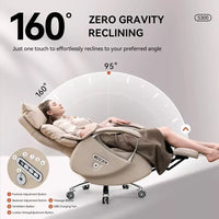 Ergonomic Leather Office Chair with Footrest, Massage & Electric Recline - DSARD - DSARD