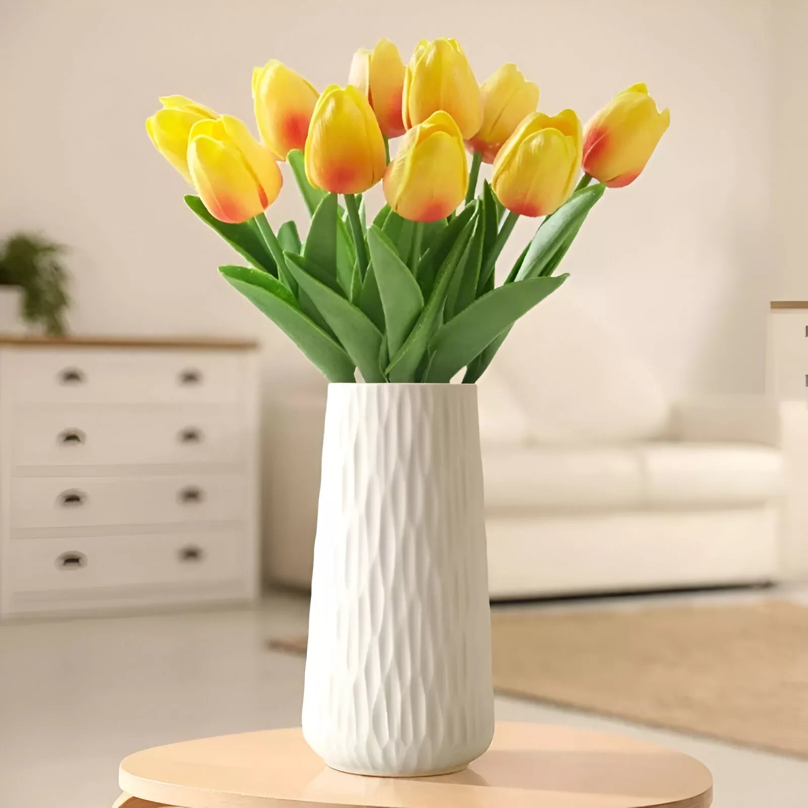 Modern Ceramic Vase with Irregular Texture