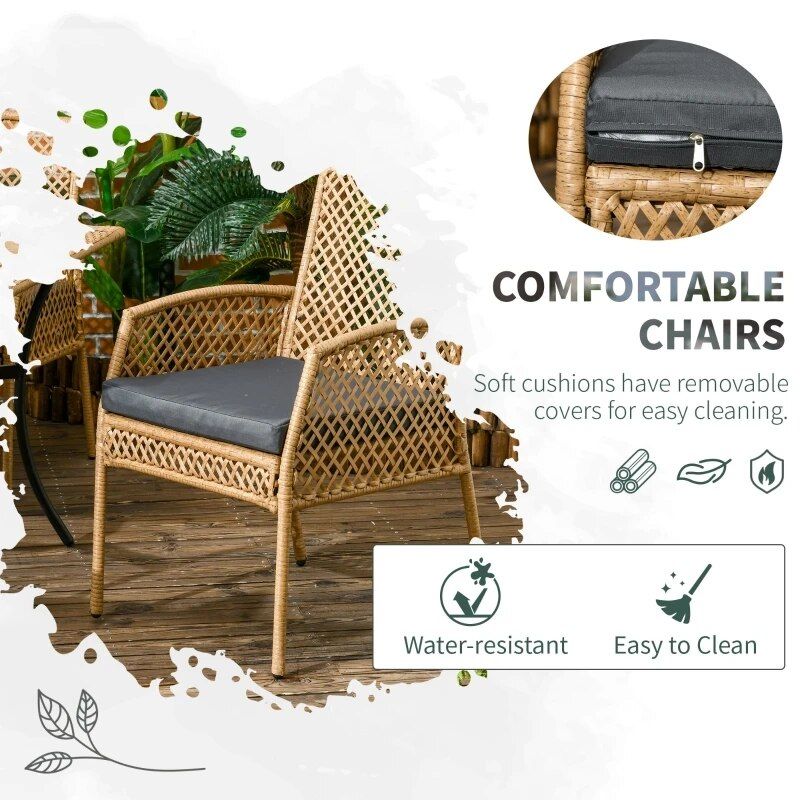 Luxury 7-Piece Wicker Patio Dining Set - DSARD