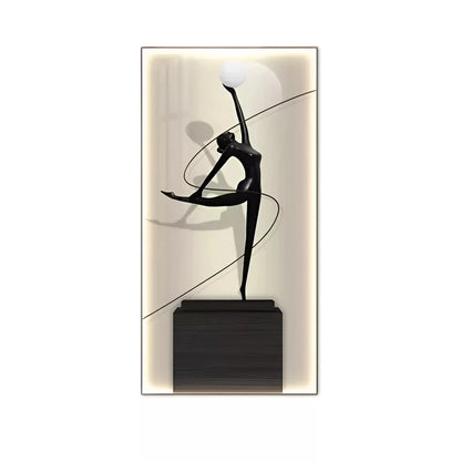 Modern Abstract LED Figure Wall Lamp – Luminous Art for Home Decor