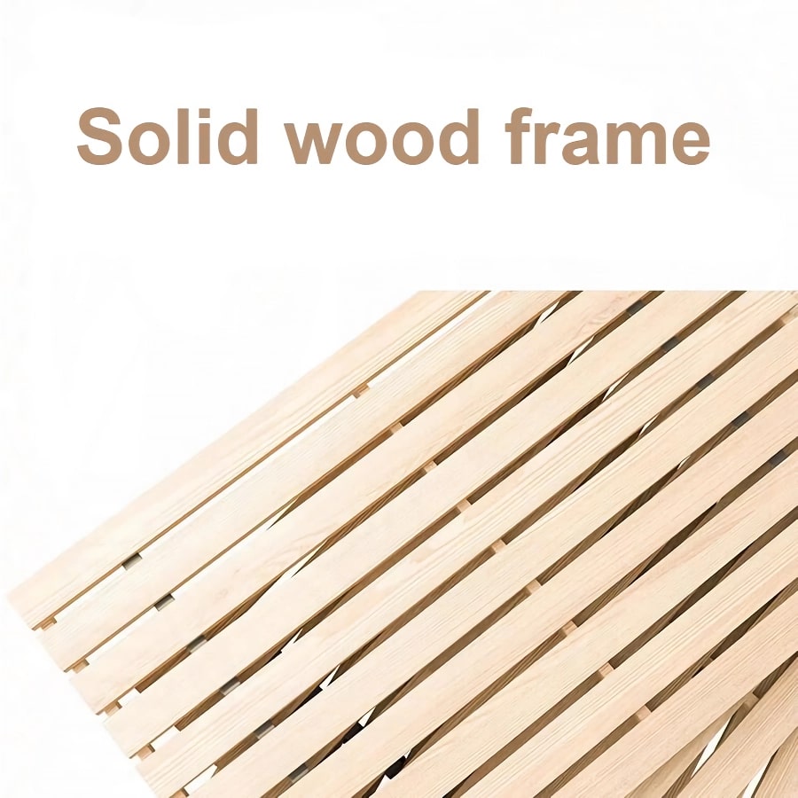 Luxurious Nordic Twin Bed Frame with Glamorous Fabric Headboard and Storage - DSARD