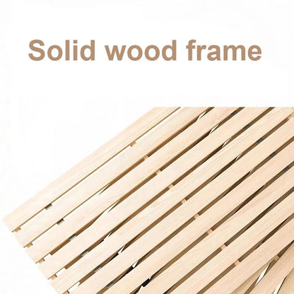 Luxurious Nordic Twin Bed Frame with Glamorous Fabric Headboard and Storage - DSARD