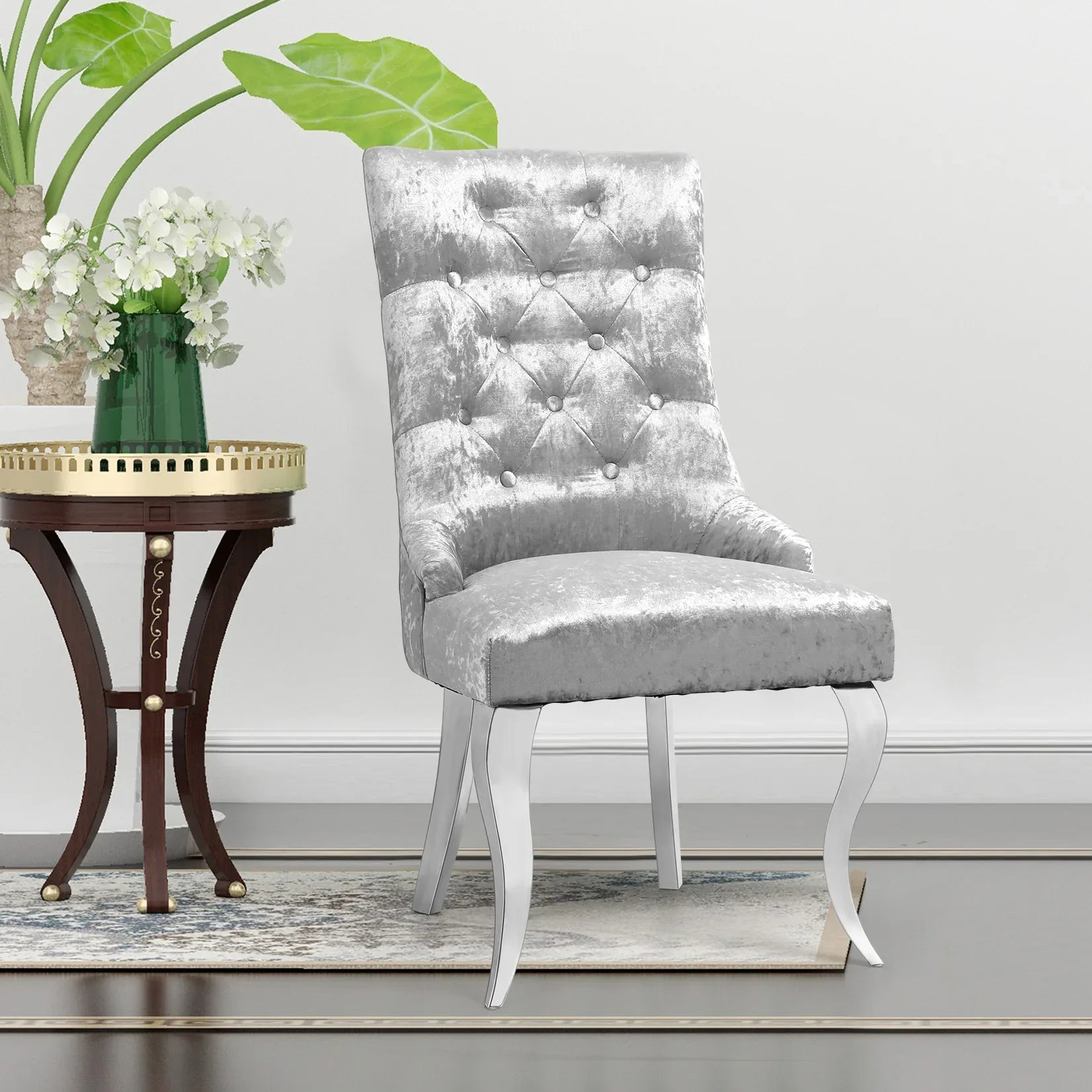 Extra Large Velvet Wingback Dining Chair - DSARD - DSARD