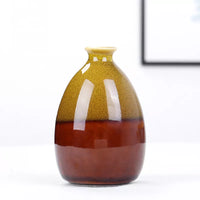 Nordic Handmade Ceramic Desktop Vase for Hydroponics & Dried Flowers