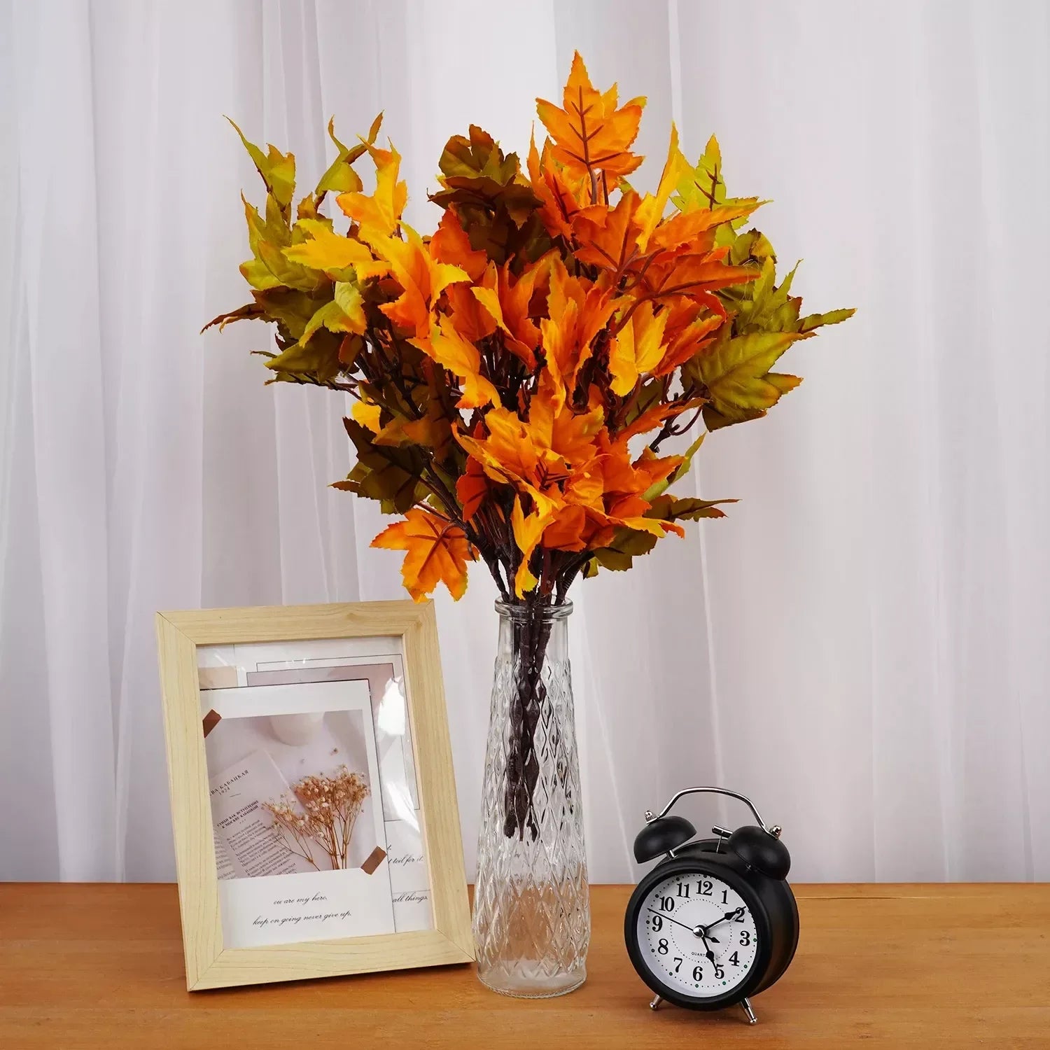 Artificial Maple Leaf Garland – Autumn Harvest & Thanksgiving Décor - DSARD