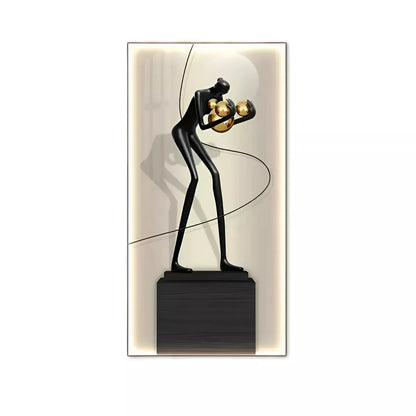 Modern Abstract LED Figure Wall Lamp – Luminous Art for Home Decor