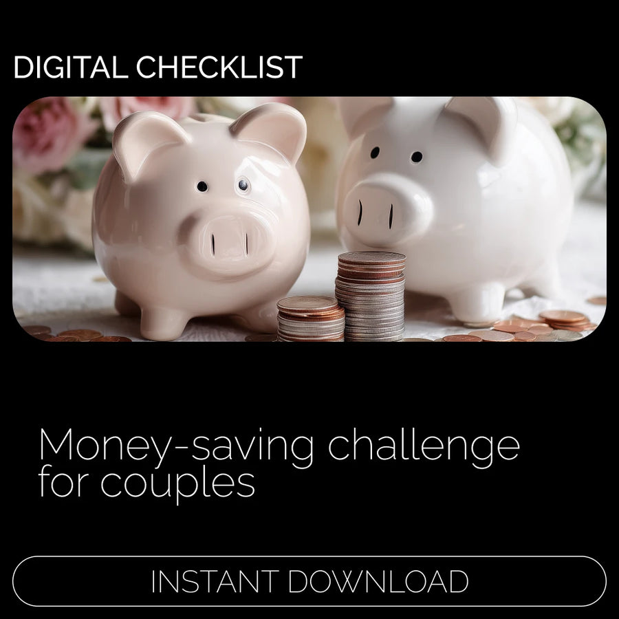 The Envelope Challenge Checklist for Couples | Savings Game, Budgeting Printable, Savings Challenge, Money Goals for Two, envelope challenge for couples