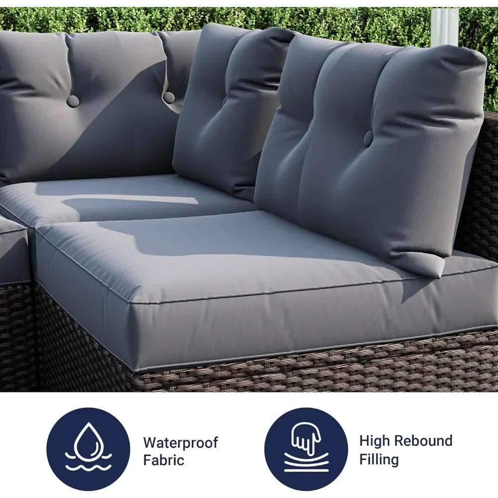 DSARD 7-Piece Outdoor Patio Sofa Set - DSARD