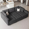 Modular Sectional Sleeper Sofa with Storage and Adjustable Backrest - DSARD