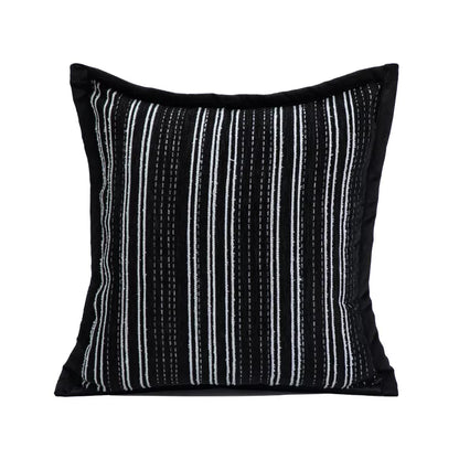 Soft Chenille Striped Pillowcase – Stylish Home Accessory