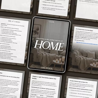 Creating a Relaxing Mood at Home – A Complete Digital Guide on How to Set Mood at Home for Relaxation | Transform Your Space with Light, Scents, and Calm Rituals - DSARD