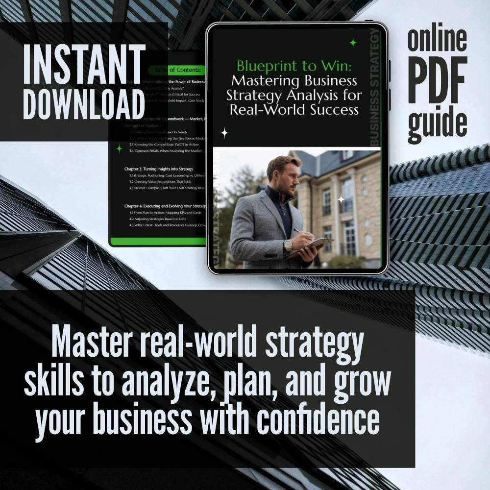 Blueprint to Win: Mastering Business Strategy Analysis for Real-World Success | Digital Guide | Business Strategy Analysis: Essential Steps for Success