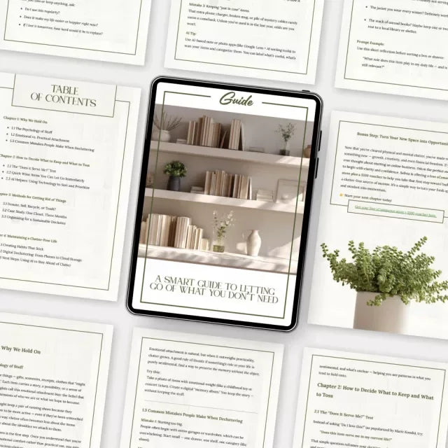 A Smart Guide to Letting Go of What You Don’t Need | Digital Decluttering Guide | Minimalist eBook on How to Get Rid of Things You Dont Need | Simplify Your Life Instantly - DSARD