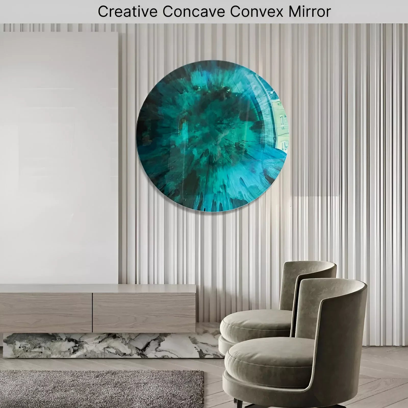 Creative Stainless Steel Concave Convex Wall Mirror - DSARD