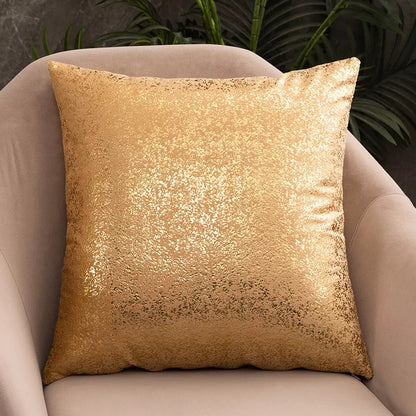 Luxury Golden Velvet Cushion Cover 18x18in Decorative Throw Pillow Case
