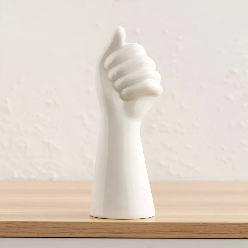 Modern White Ceramic Bud Vase
