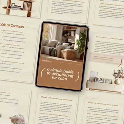 A Simple Guide to Decluttering for Calm – Minimalist Home Organization Guide, Digital Declutter Checklist, Cozy Living eBook for Stress-Free Tidying - DSARD