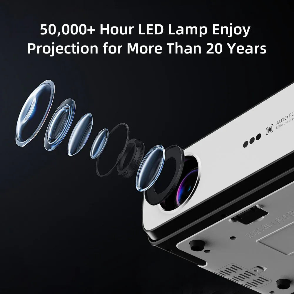 4K 2800 Lumen Portable Smart Projector with Auto Focus & HDR - DSARD