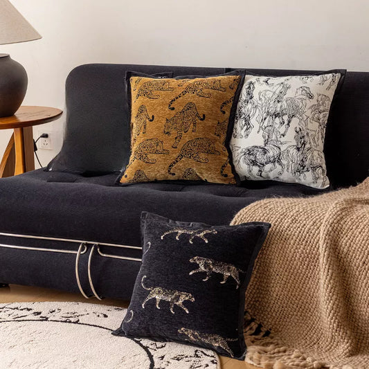 Retro Knit Luxury Throw Pillow Cover 18×18 Inch – Decorative Sofa Cushion