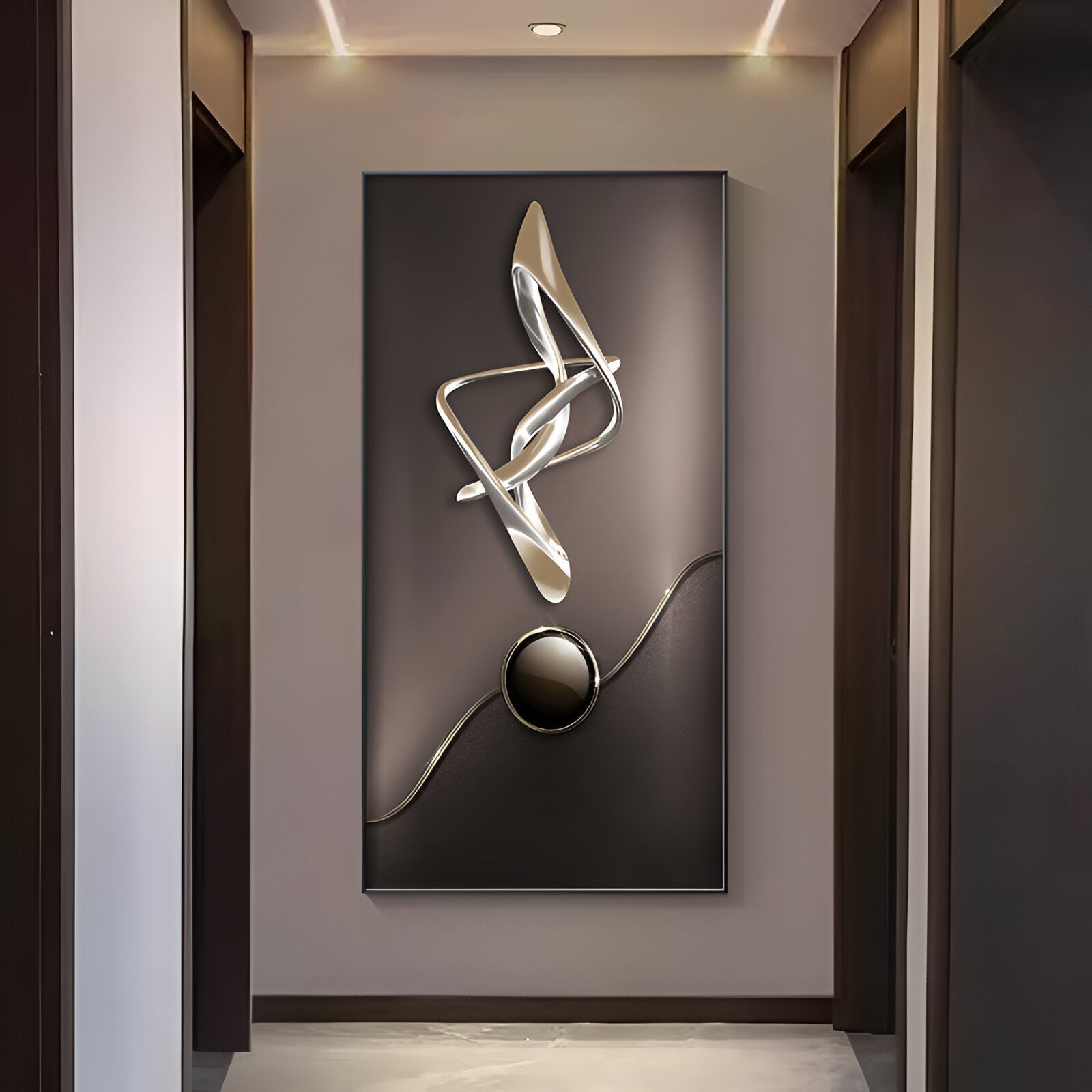 Luxury Crystal Porcelain Abstract Wall Lamp – Modern Corridor & Hallway Decor
