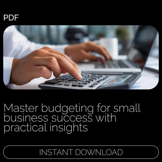 Small Business Guide to Budgeting: How to Make a Budget for a Business – eBook Download