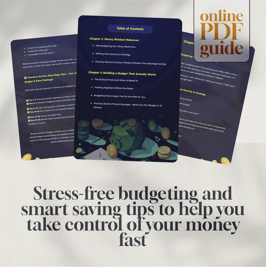 The Pocket Power Plan: A No-Stress Guide to Budgeting & Saving Smarter | Digital Budgeting Guide | How to Budget and Save for Beginners