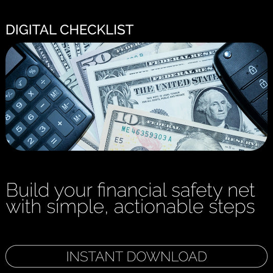 Emergency Fund Launch Checklist | Digital Download for Building Your Financial Safety Net