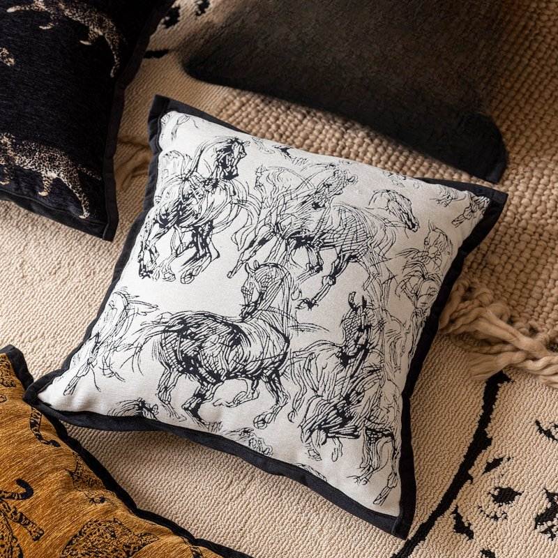 Retro Knit Luxury Throw Pillow Cover 18×18 Inch – Decorative Sofa Cushion