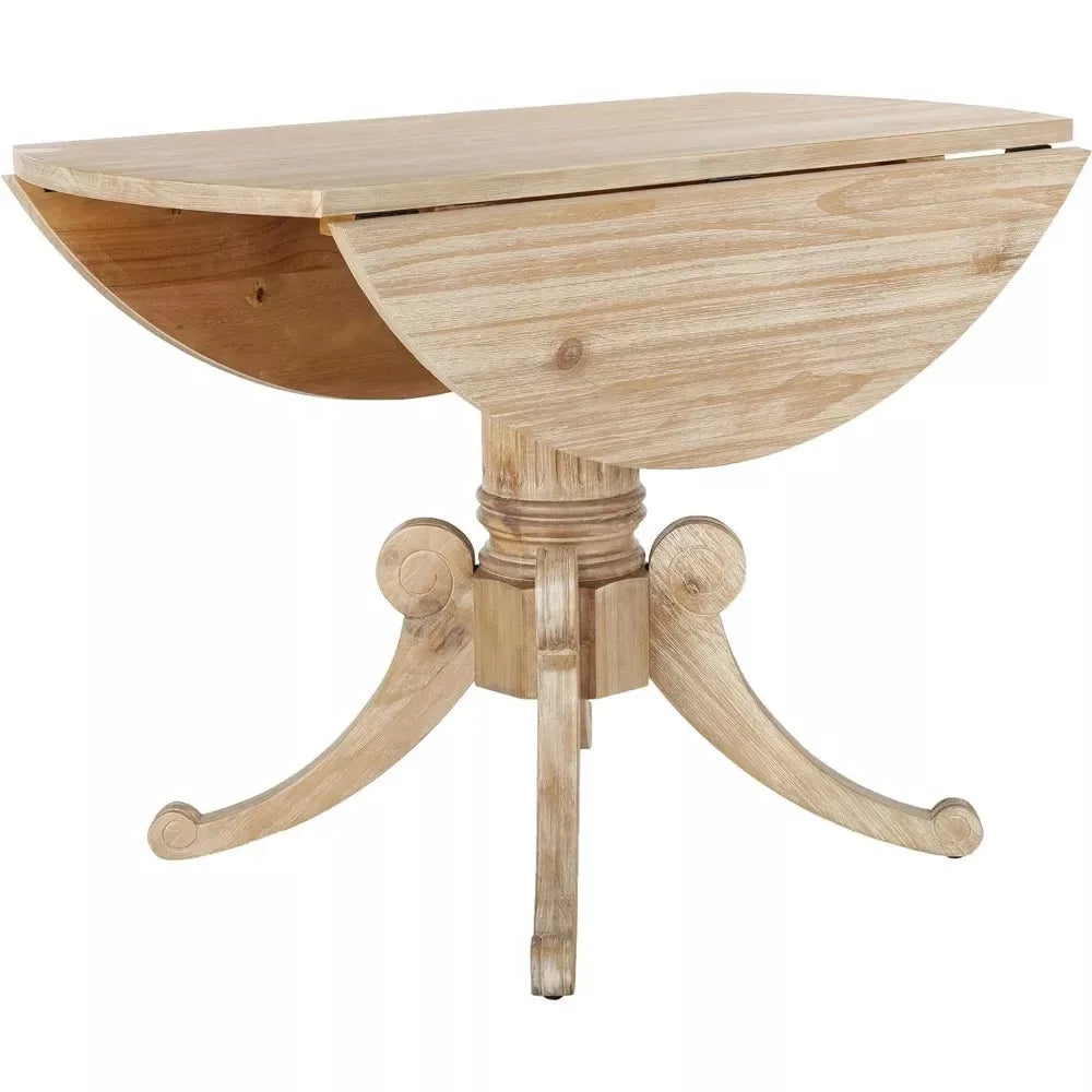 Rustic Round Drop-Leaf Dining Table - DSARD
