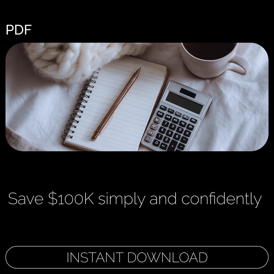 $100K: Fun & Smart Ways to Build Your Savings | How to Save 100K Step-by-Step Digital eBook Guide