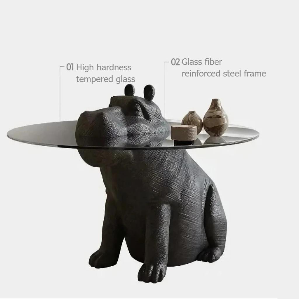 Glass Coffee Table – Luxury Nordic Minimalist Living Room