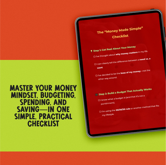 The “Money Made Simple” Checklist | Budgeting & Saving Planner | Digital Download for Planning for Spending and Saving Money