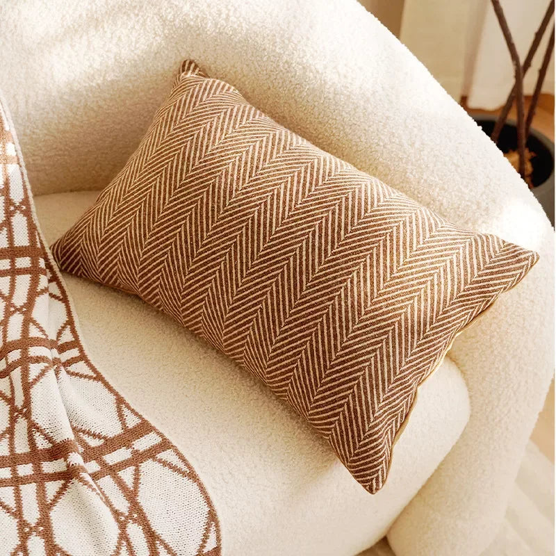 Cream Tassel Throw Pillow Cover 12×20/18×18 Inch – Boho Decorative Cushion - DSARD