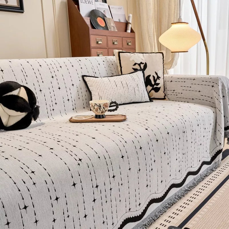 Luxury Thicken Chenille Sofa Blanket – All-Season Non-Slip Couch Cover