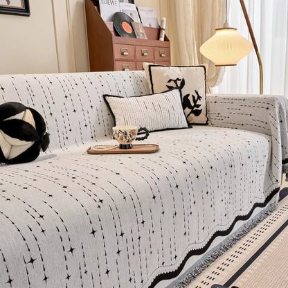 Luxury Thicken Chenille Sofa Blanket – All-Season Non-Slip Couch Cover