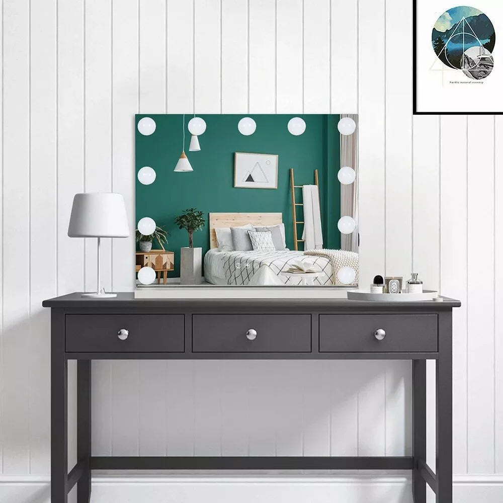 Hollywood LED Touch Screen Vanity Mirror with 13 Bulbs