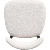 Counter Height Bar Stools Set of 4, 26″ Boucle Barstools with Backrest and Metal Legs - DSARD - DSARD