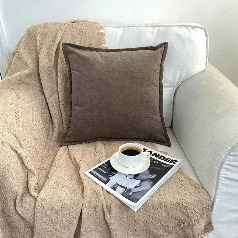 Luxury Nordic Plush Pillow Case 18×18 Inch