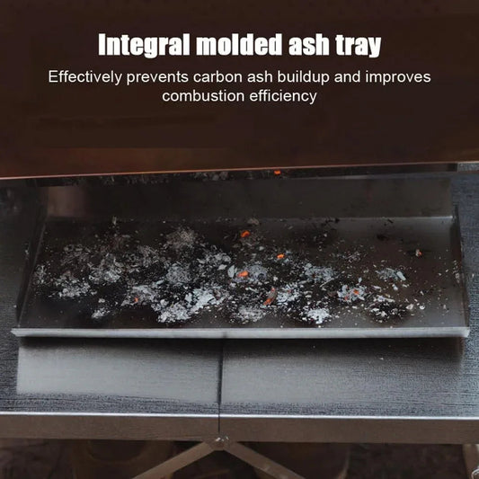 DSARD Portable Stainless Steel Camping Stove: Foldable Outdoor BBQ & Winter Warmer - DSARD