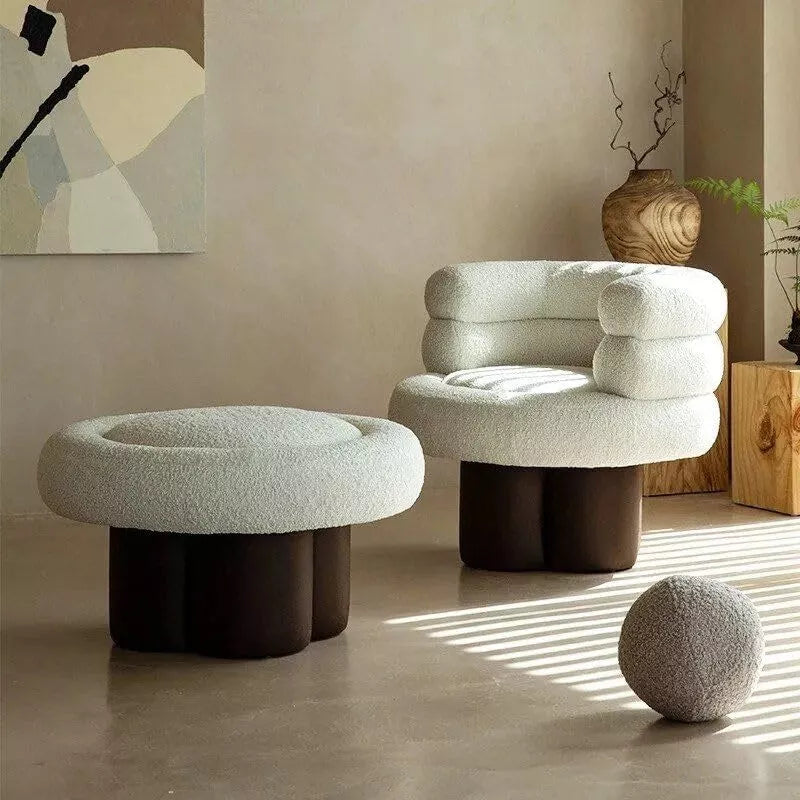 Scandinavian Modern Velvet Single Sofa Chair - DSARD