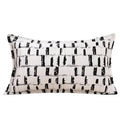 Black and White Plaid Plush Cushion Cover 18x18in Decorative Pillow Case - DSARD