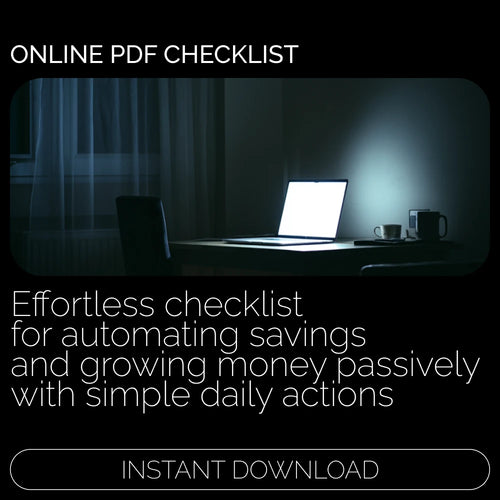 The Lazy Genius’s Checklist for Growing Your Savings While You Sleep | Passive Ways to Grow Savings | Printable Money-Saving Checklist | Digital Download for Easy Automated Savings