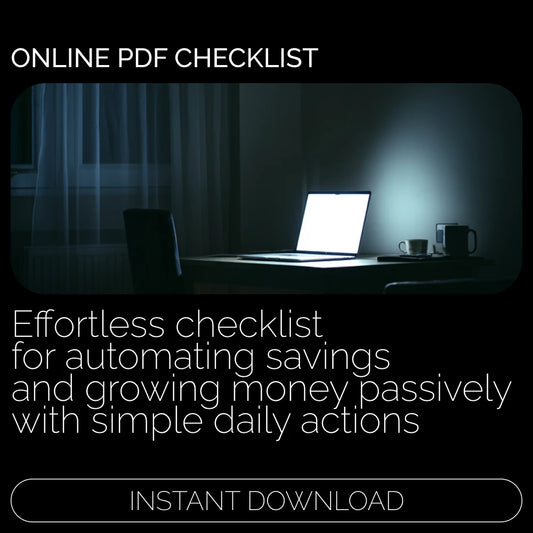 The Lazy Genius’s Checklist for Growing Your Savings While You Sleep | Passive Ways to Grow Savings | Printable Money-Saving Checklist | Digital Download for Easy Automated Savings